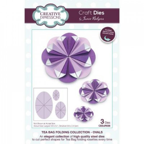ovals  - Jamie rodgers tea bag folding Die Collection CEDJR036